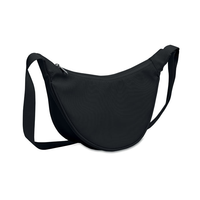 Branded Sling Bag in 400D Oxford in Black