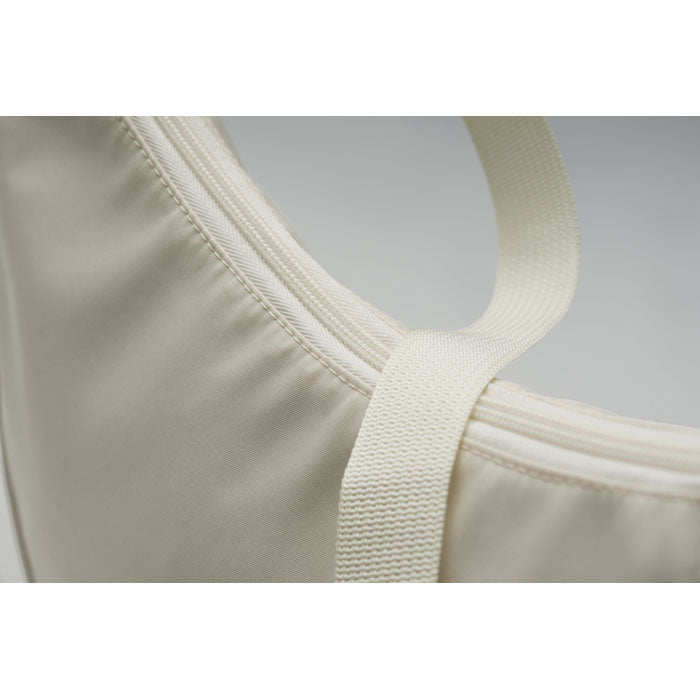 Branded Sling Bag in 400D Oxford in use