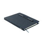 Branded A5 RPET Notebook with Phone Holder and 2-in-1 Pen without branding