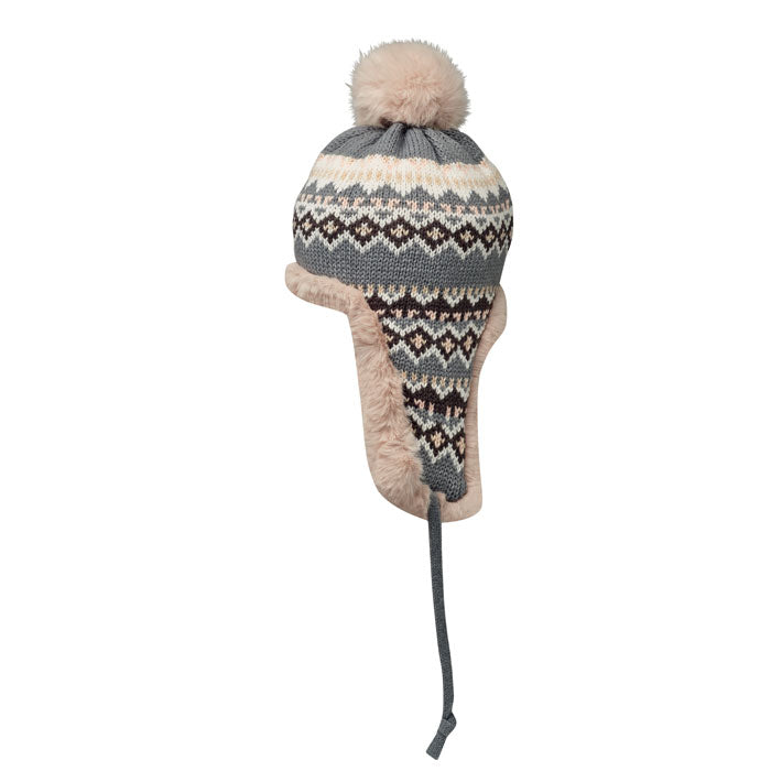 Branded Knitted Beanie with Ear Flaps without branding