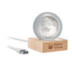 Branded Globe Glass Ball with LED Light