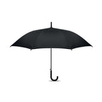 Branded 23 Inch Straight Auto Open Umbrella in Black