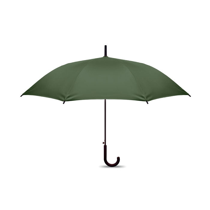 Branded 23 Inch Straight Auto Open Umbrella in Green
