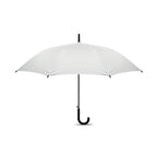 Branded 23 Inch Fibreglass Windproof Umbrella in White