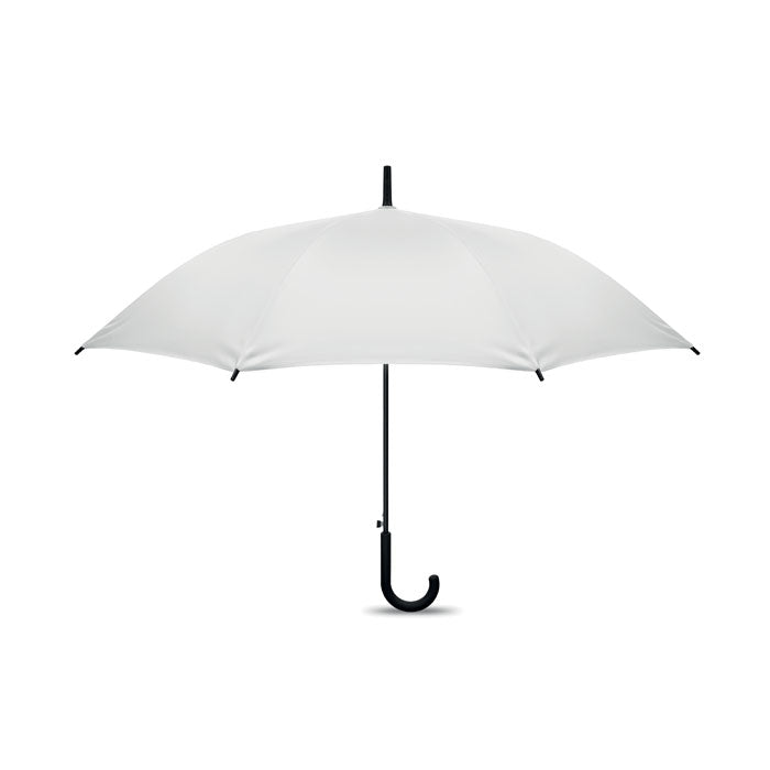 Branded 23 Inch Fibreglass Windproof Umbrella in White