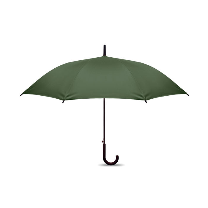 Branded 23 Inch Fibreglass Windproof Umbrella in Green