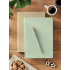 Branded A5 Sugarcane Paper Notebook in use