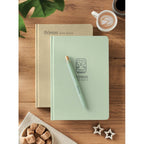 Branded A5 Sugarcane Paper Notebook in use