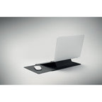 Branded 16 Inch Felt Laptop Sleeve in use