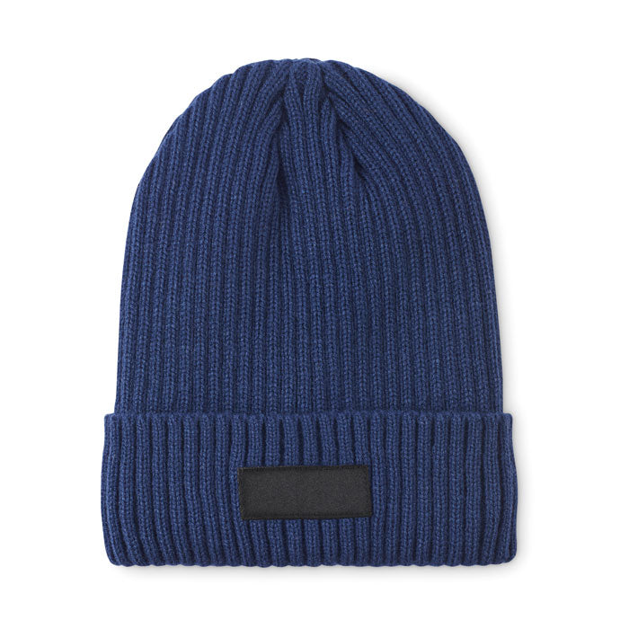Branded 3M Insulated Knitted Beanie with Cuff in Blue