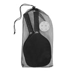 Branded Pickle Ball Paddle Set in Black