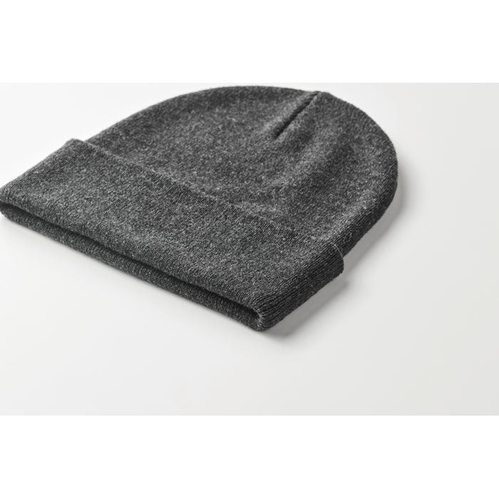 Branded Knitted Beanie with Cuff without branding