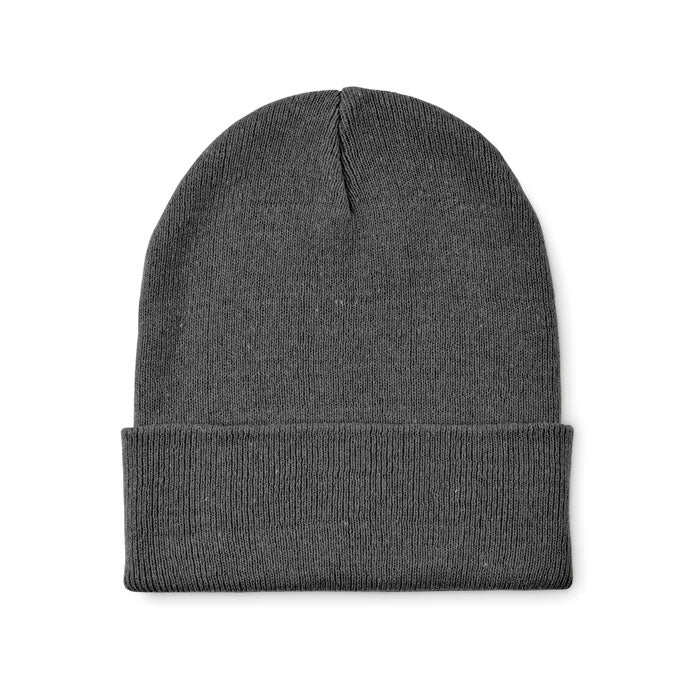 Branded Knitted Beanie with Cuff