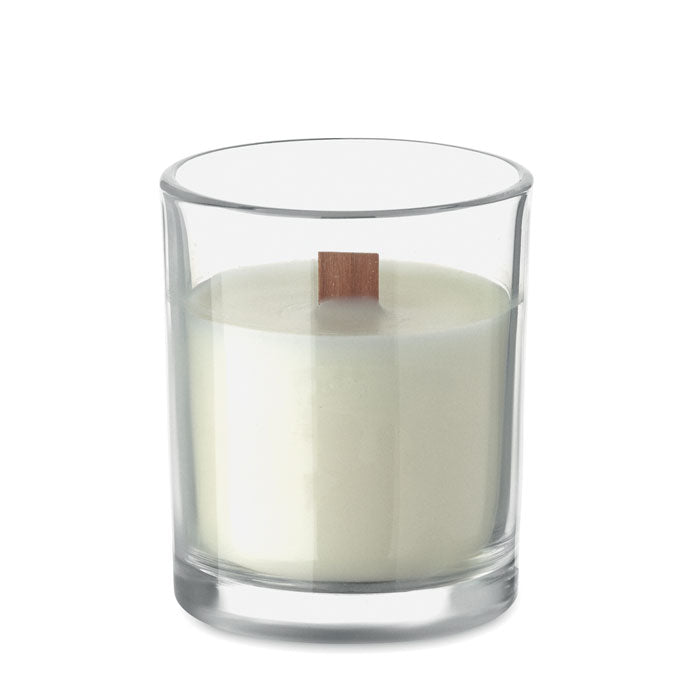 Branded Plant Based Wax Candle 80g in Glass