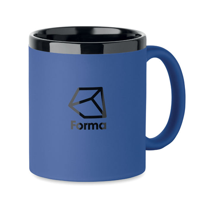 Branded Soft-Touch Mug for Engraving in Blue