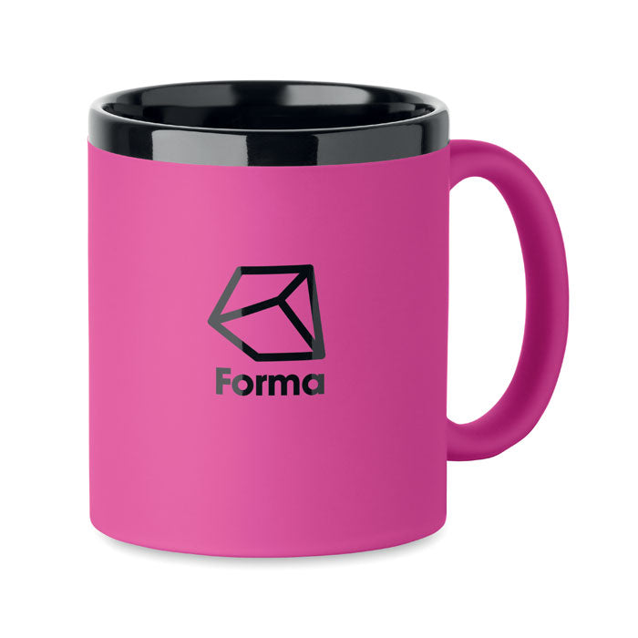 Branded Soft-Touch Mug for Engraving in Pink