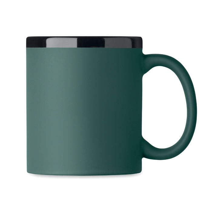 Branded soft-touch mug for engraving, detail