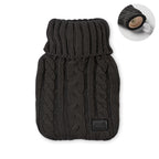 Branded Hot Water Bottle with Knitted Cover 400ml in Black