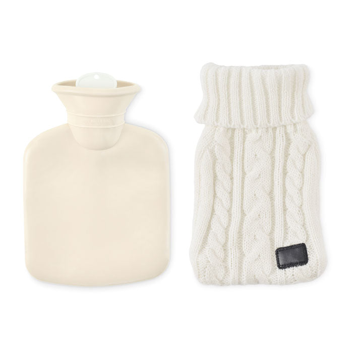 Branded Hot Water Bottle with Knitted Cover 400ml without branding