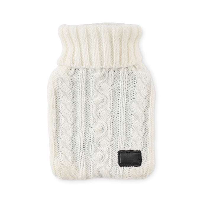 Branded Hot Water Bottle with Knitted Cover 400ml without branding