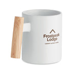 Branded Mug with Wooden Handle