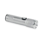 Branded Rechargeable Expandable COB Torch in Silver