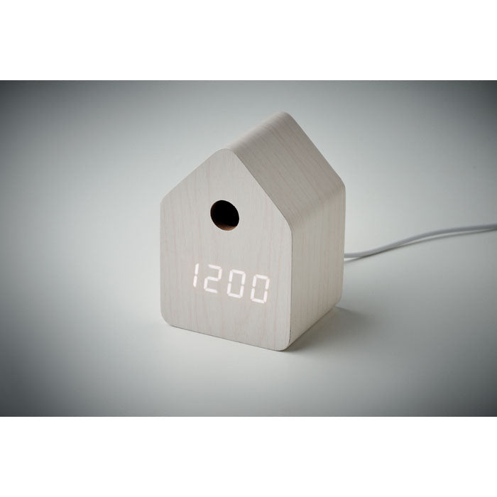 Branded Small MDF Cuckoo Desk Clock without branding