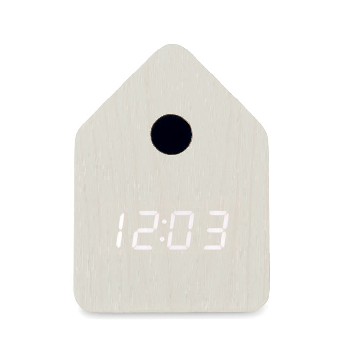 Branded Small MDF Cuckoo Desk Clock without branding
