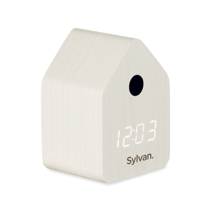 Branded Small MDF Cuckoo Desk Clock