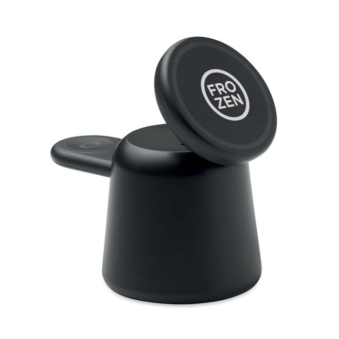Branded 3 in 1 Wireless Charger with Phone Holder