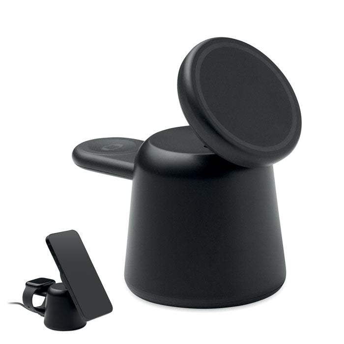 Branded 3 in 1 Wireless Charger with Phone Holder
