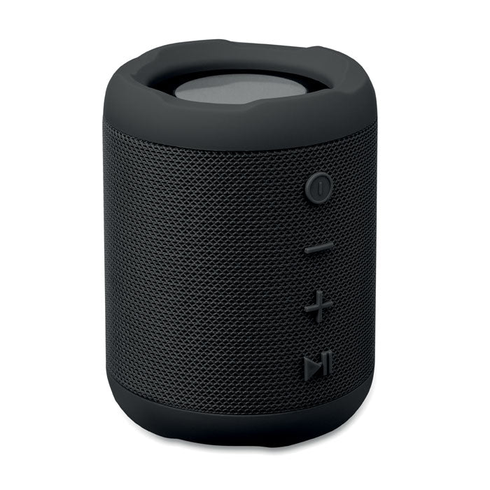 Branded ABS and RPET 5W Wireless Speaker in Black