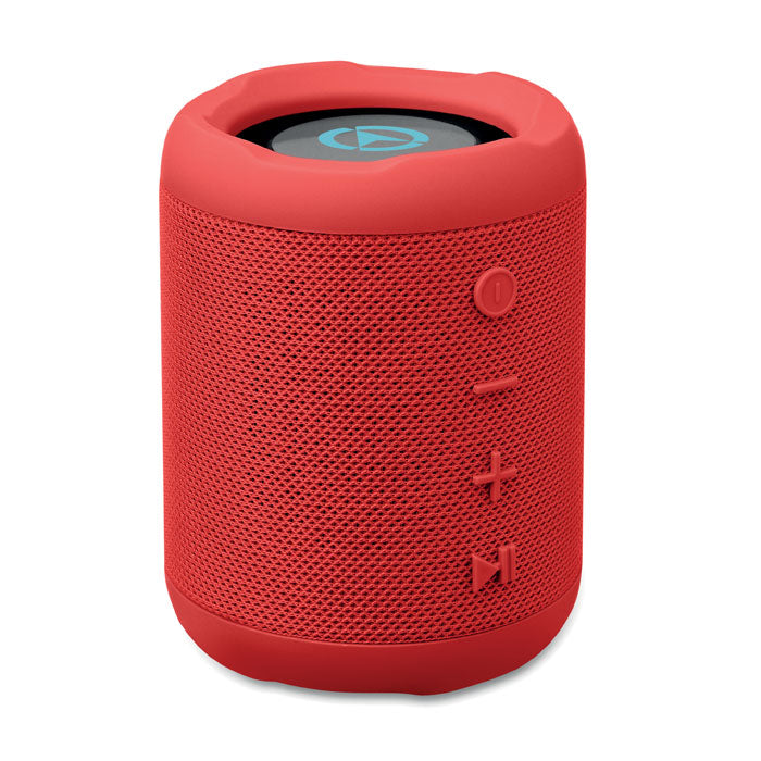 Branded ABS and RPET 5W Wireless Speaker in Red