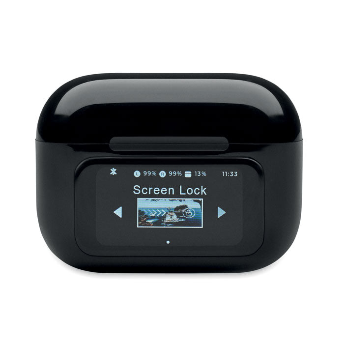 Branded ANC TWS Earbuds with Touch Display without branding