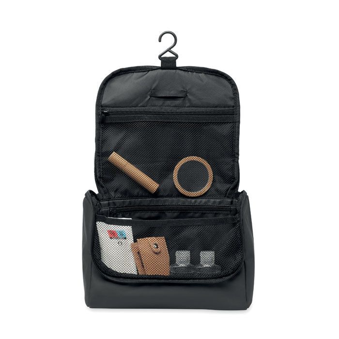 Branded Cosmetic Hanging Bag in PU without branding