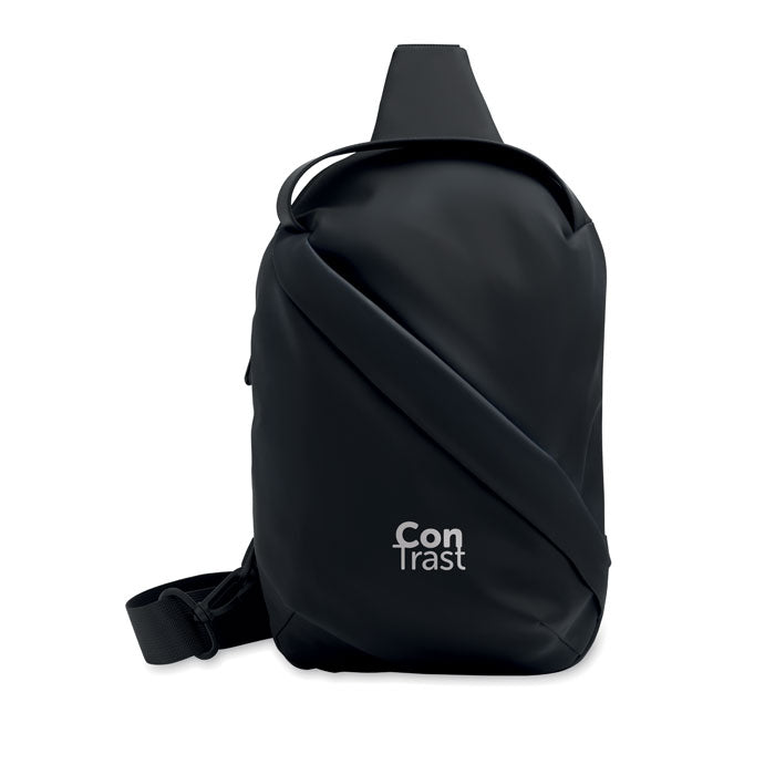Branded Cross Chest Bag in Soft PU