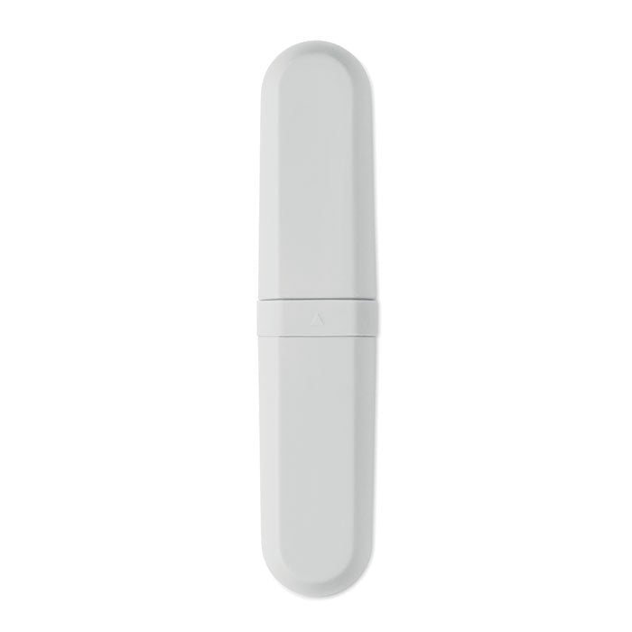 Branded PLA Cutlery Set with Case in White