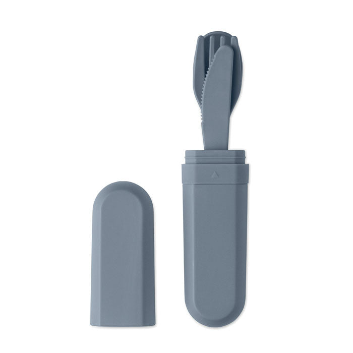 Branded PLA Cutlery Set with Case without branding