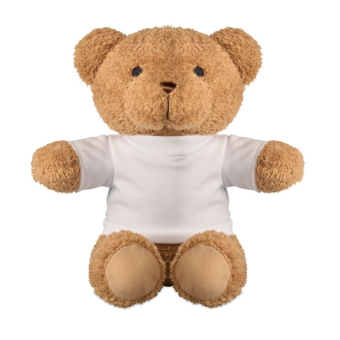 Branded 23cm Teddy Bear Plush with T-Shirt without branding
