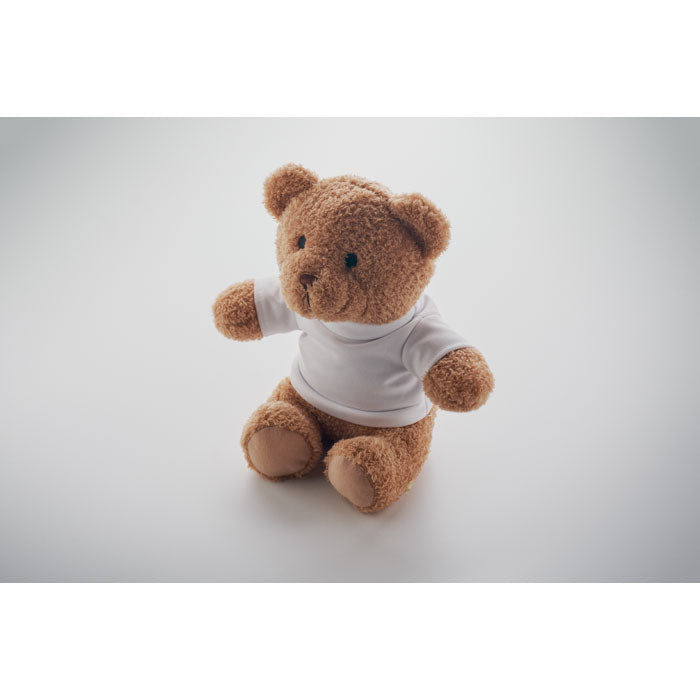Branded 23cm Teddy Bear Plush with T-Shirt without branding