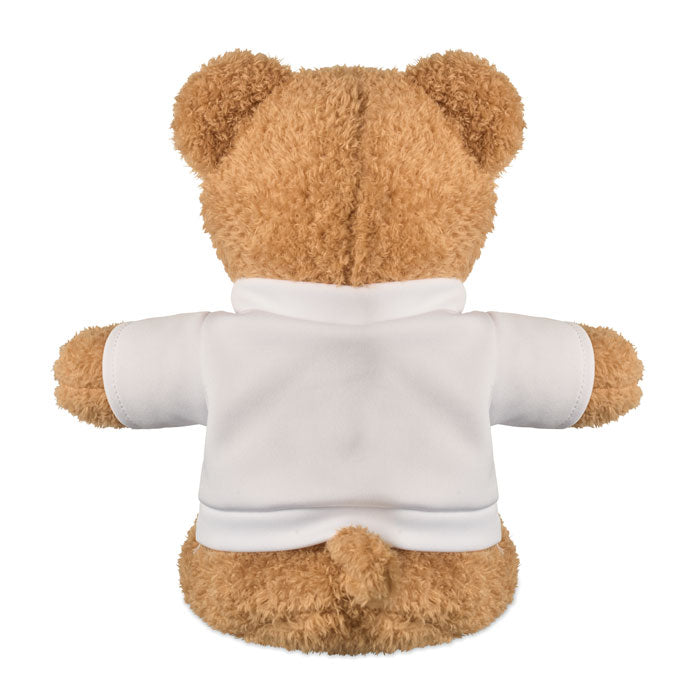 Branded 23cm Teddy Bear Plush with T-Shirt without branding