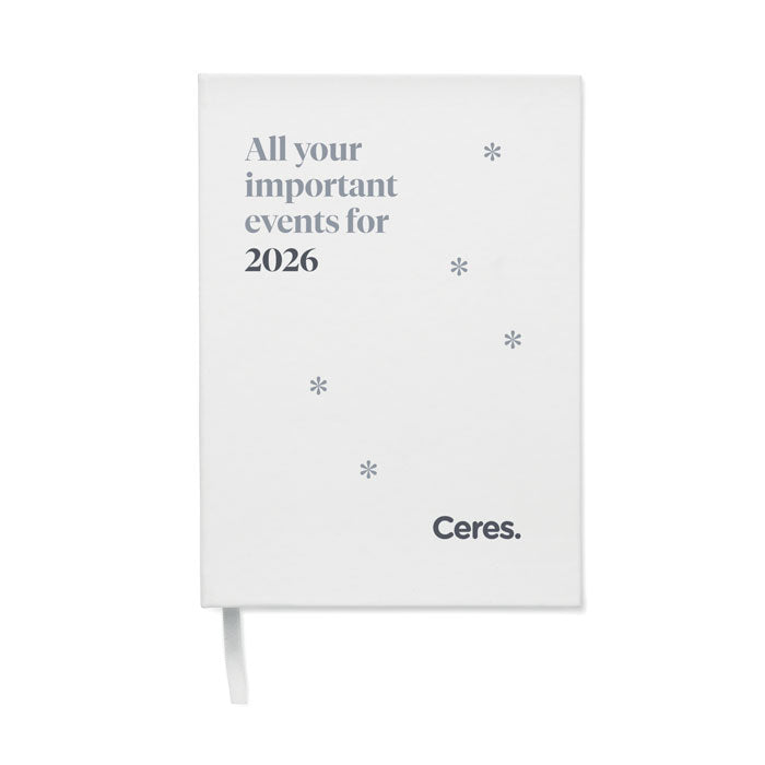 Branded A5 Perpetual Daily Planner Notebook in White