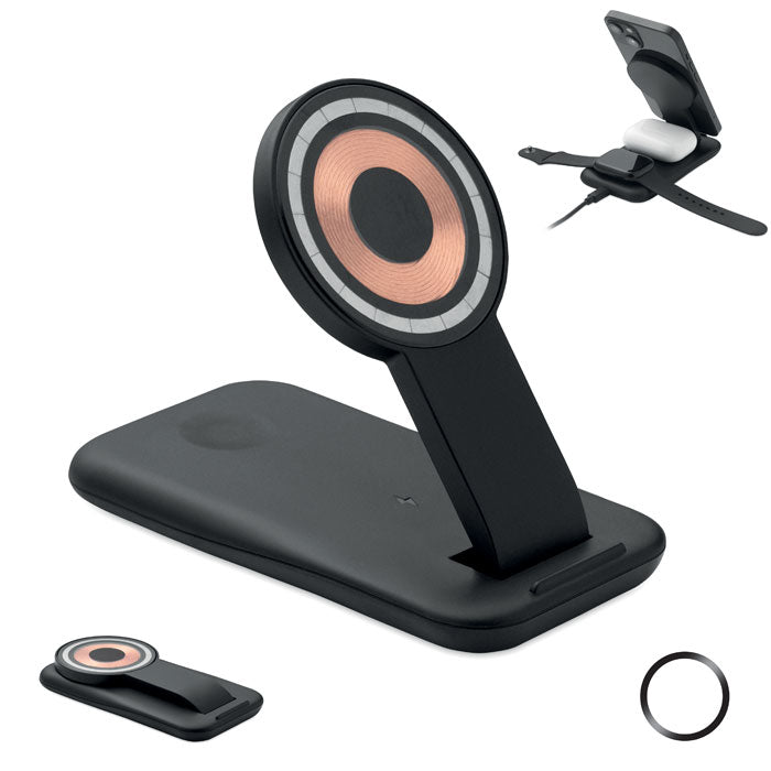 Branded 3 in 1 Magnetic Wireless Charging Station