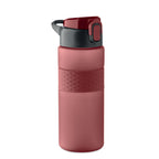 Branded RPET Bottle with Silicone Grip in Red