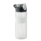Branded RPET Bottle with Silicone Grip in White