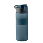 Branded RPET Bottle with Silicone Grip in Blue