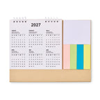 Branded Desk Calendar with Memo Pad and Sticky Notes without branding