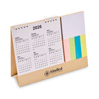 Branded Desk Calendar with Memo Pad and Sticky Notes