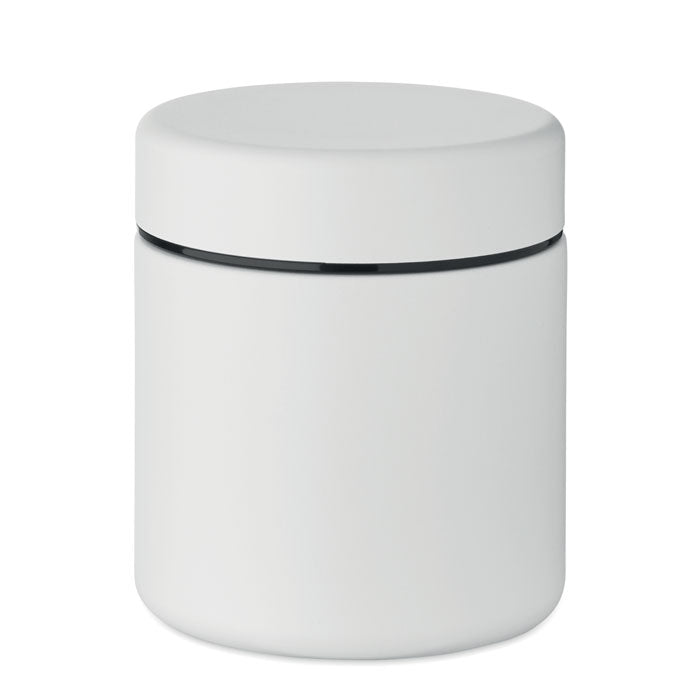 Branded Double Wall Food Jar 500ml in White