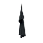 Branded Microfibre Towel 50 x 100cm in Black